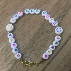 You Are Cute - Multicolor Bead Bracelet